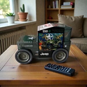 Jeep Military Puzzle + Tin